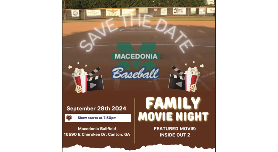 Macedonia Baseball Movie Night!